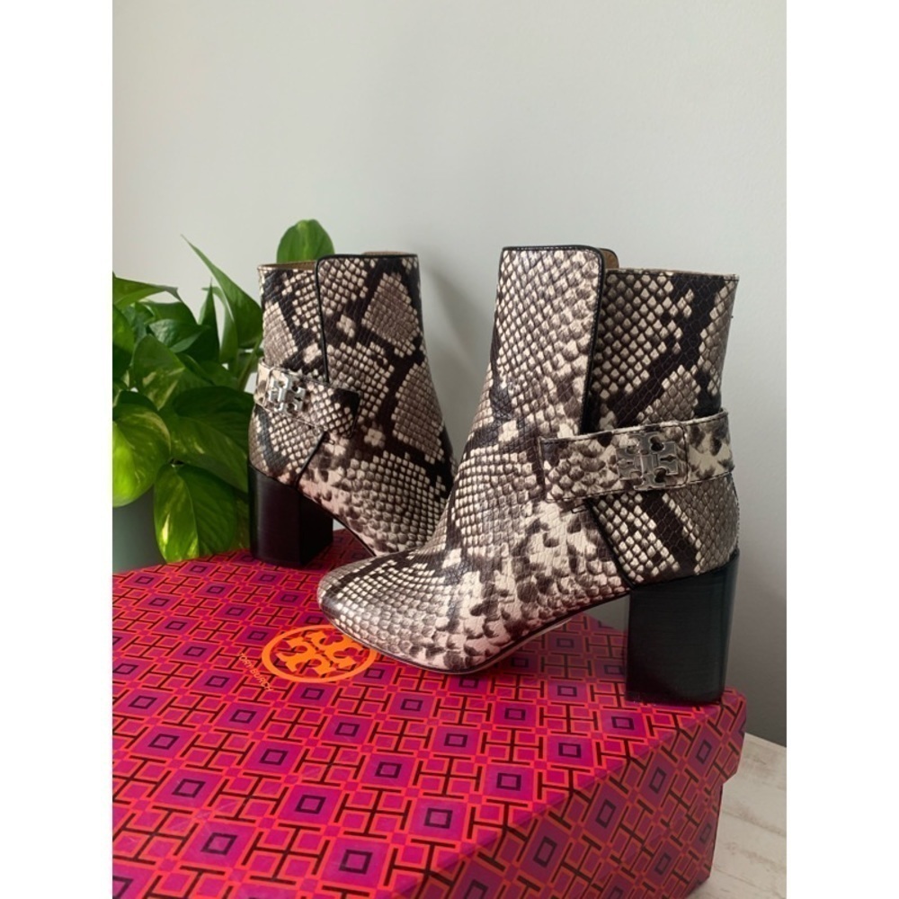 NEW IN BOX TORY BURCH Snakeskin Kira Booties